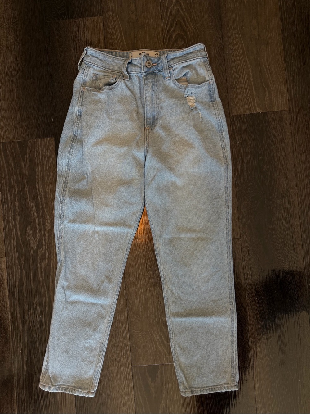 Hollister CURVY HIGH-RISE MOM JEAN VINTAGE STRETCH Women’s Size 0s
